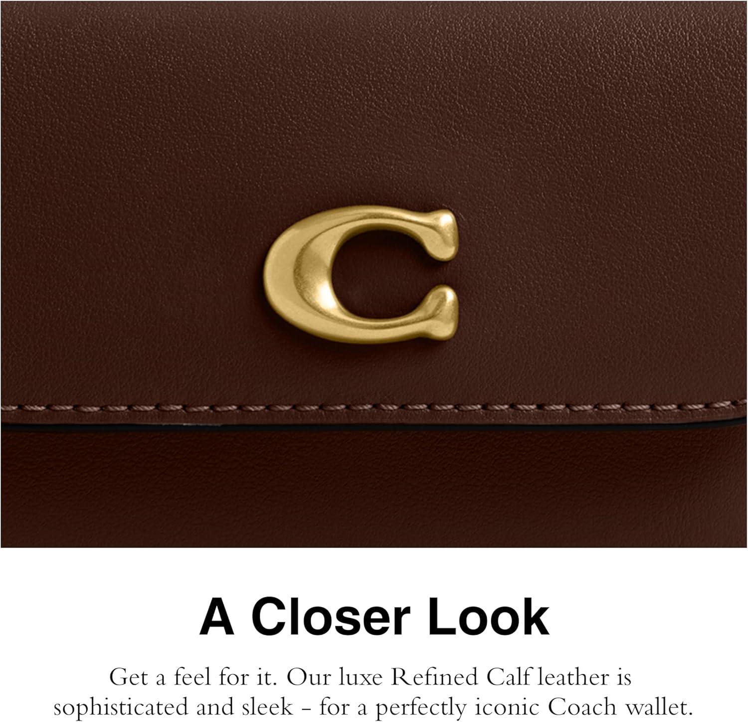 image:imageCoach Refined Calf Leather Essential Card Holder WalletB4Maple