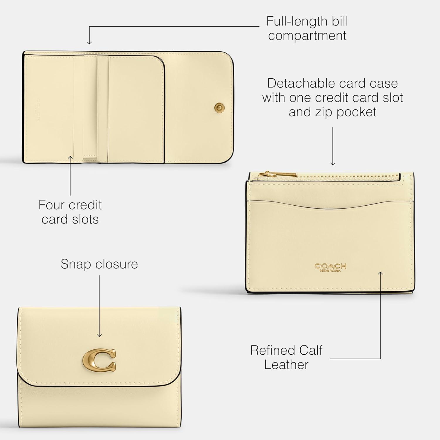 image:imageCoach Refined Calf Leather Essential Card Holder WalletB4Moonlight