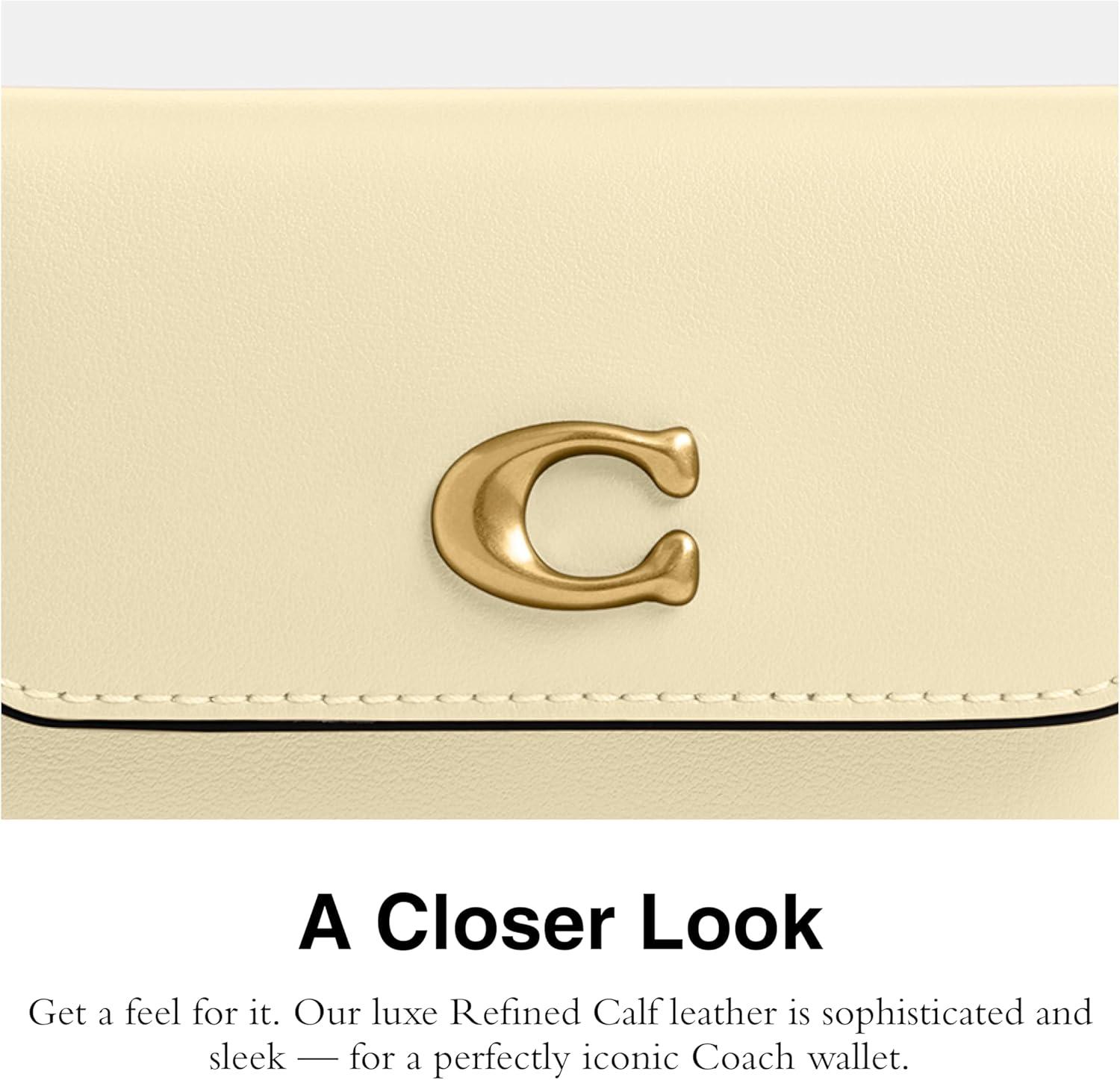 image:imageCoach Refined Calf Leather Essential Card Holder WalletB4Moonlight