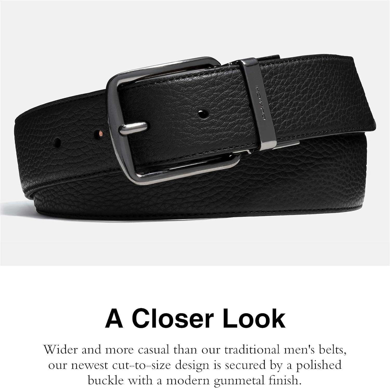image:imageCoach Wide Reversible BeltBlackMahogany