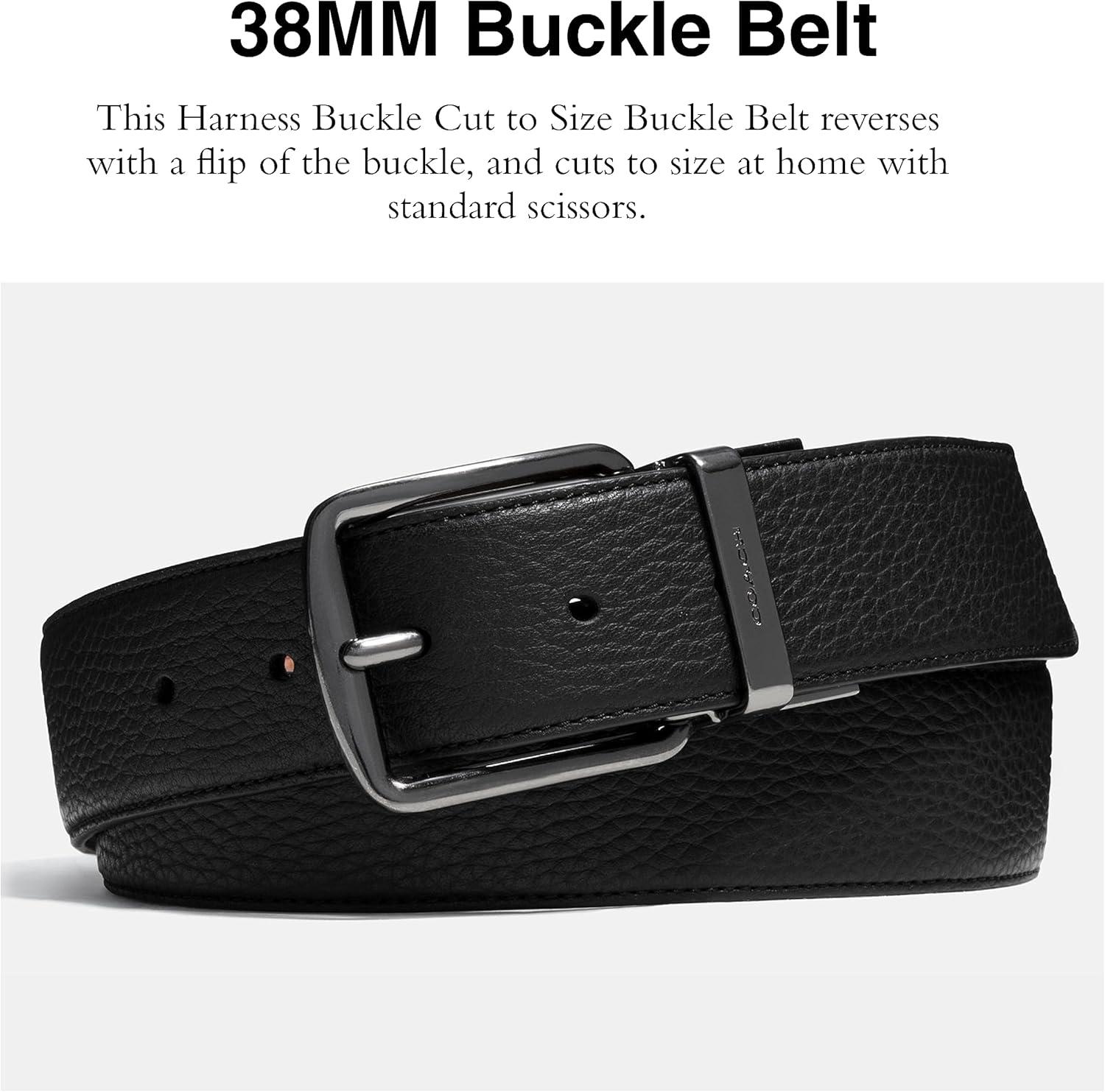 image:imageCoach Wide Reversible BeltBlackMahogany