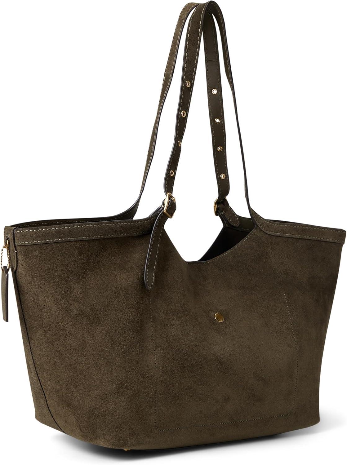 image:imageCoach Womens Gramercy ToteOlive Suede