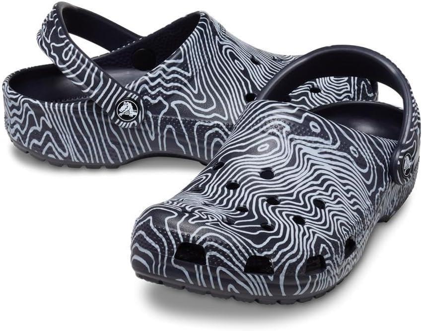 image:imageCrocs UnisexAdult Classic Graphic ClogsDeep NavyMulti