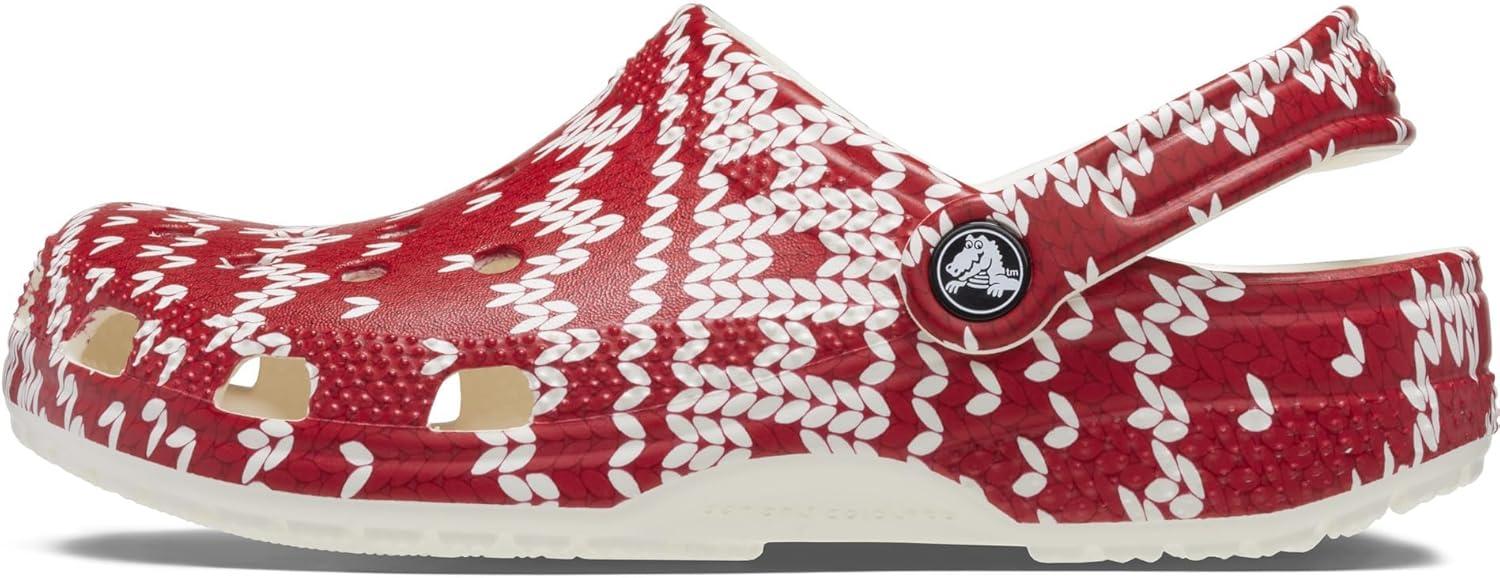 image:imageCrocs UnisexAdult Classic Graphic ClogsHoliday Sweater Print