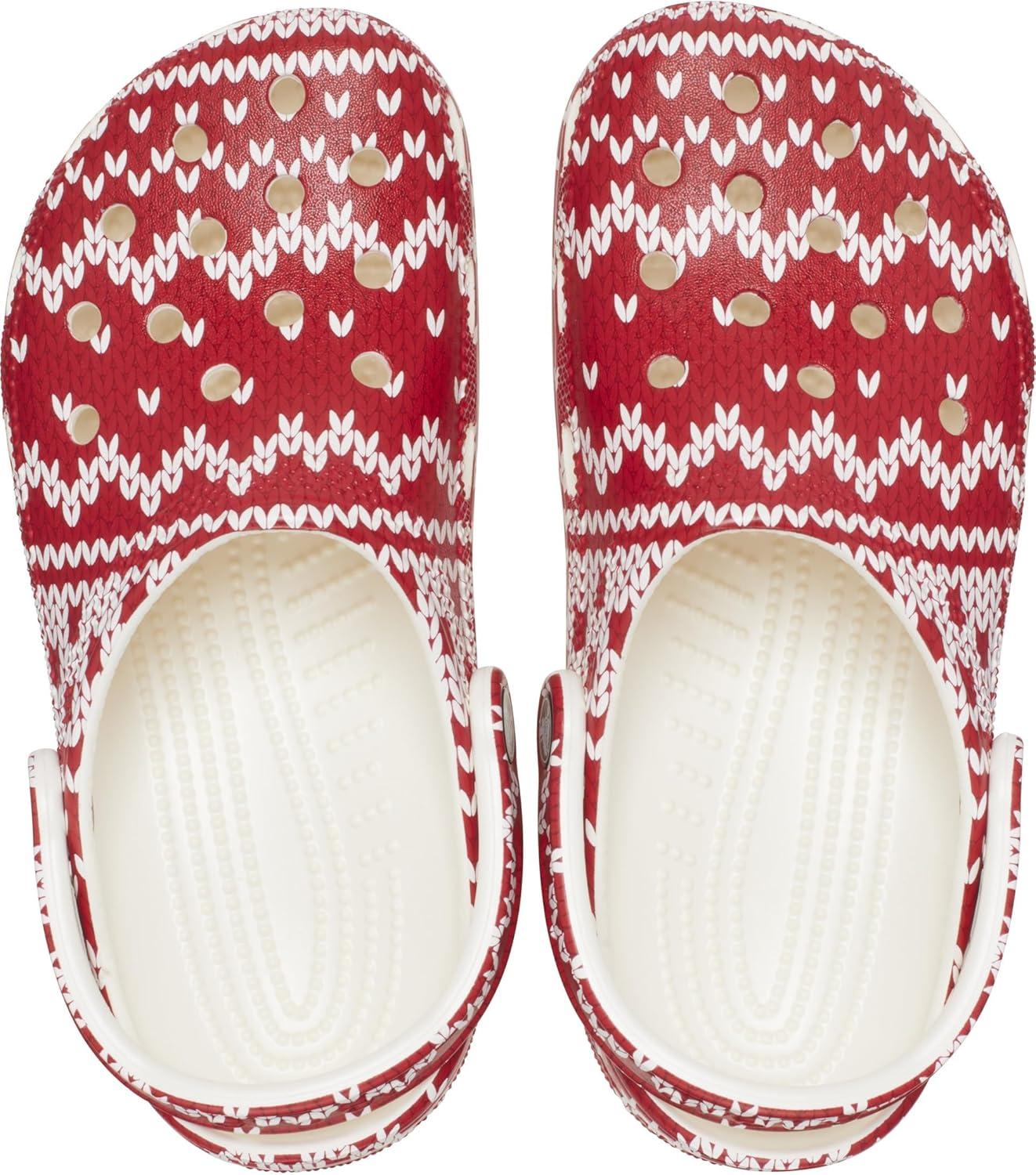 image:imageCrocs UnisexAdult Classic Graphic ClogsHoliday Sweater Print