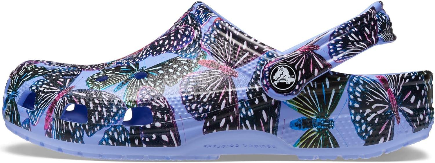 image:imageCrocs UnisexAdult Classic Graphic ClogsMoon JellyMulti Butterfly