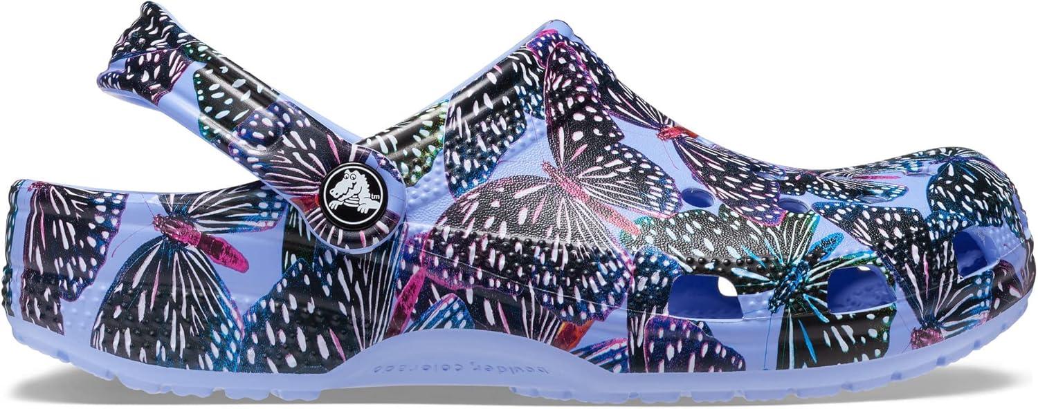 image:imageCrocs UnisexAdult Classic Graphic ClogsMoon JellyMulti Butterfly