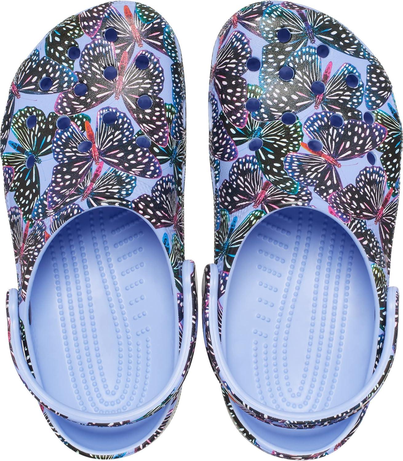 image:imageCrocs UnisexAdult Classic Graphic ClogsMoon JellyMulti Butterfly
