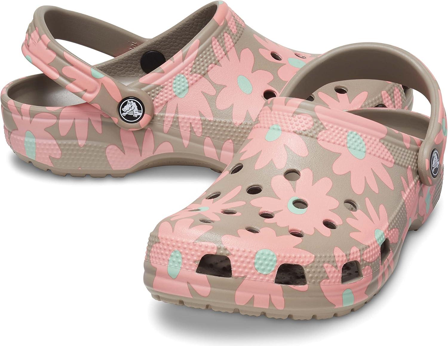 image:imageCrocs UnisexAdult Classic Graphic ClogsMushroomMulti Flower