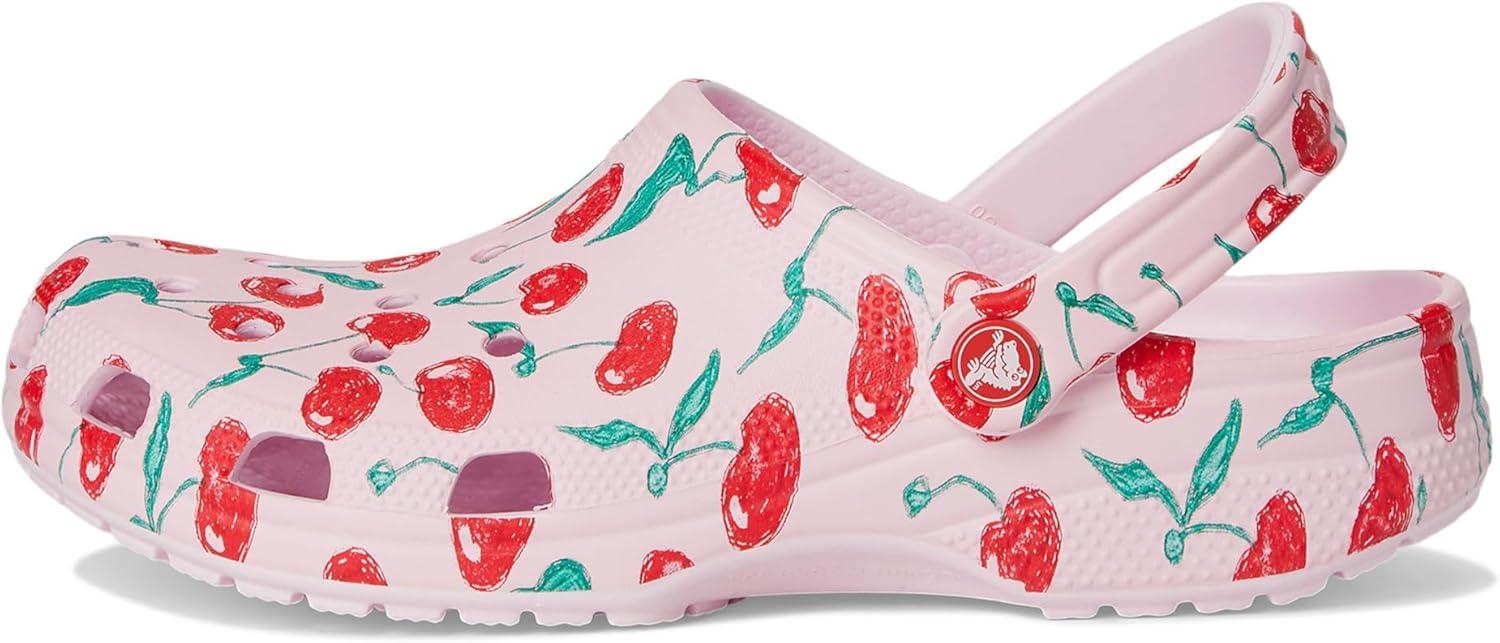 image:imageCrocs UnisexAdult Classic Graphic ClogsPink MilkCherries