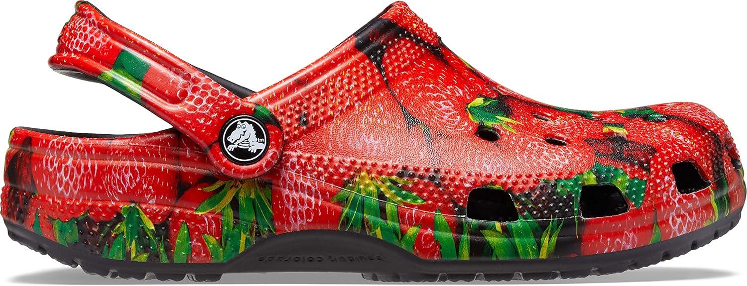image:imageCrocs UnisexAdult Classic Graphic ClogsRedBlack