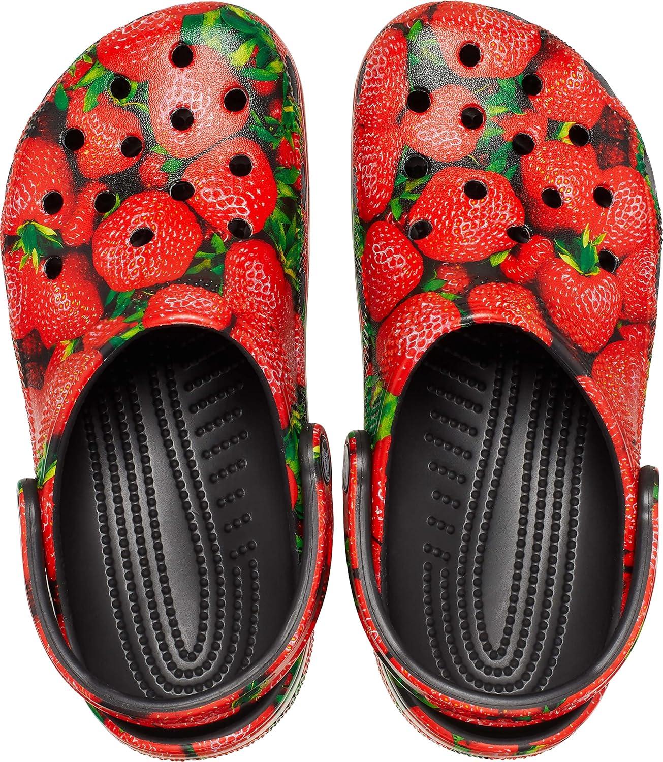 image:imageCrocs UnisexAdult Classic Graphic ClogsRedBlack