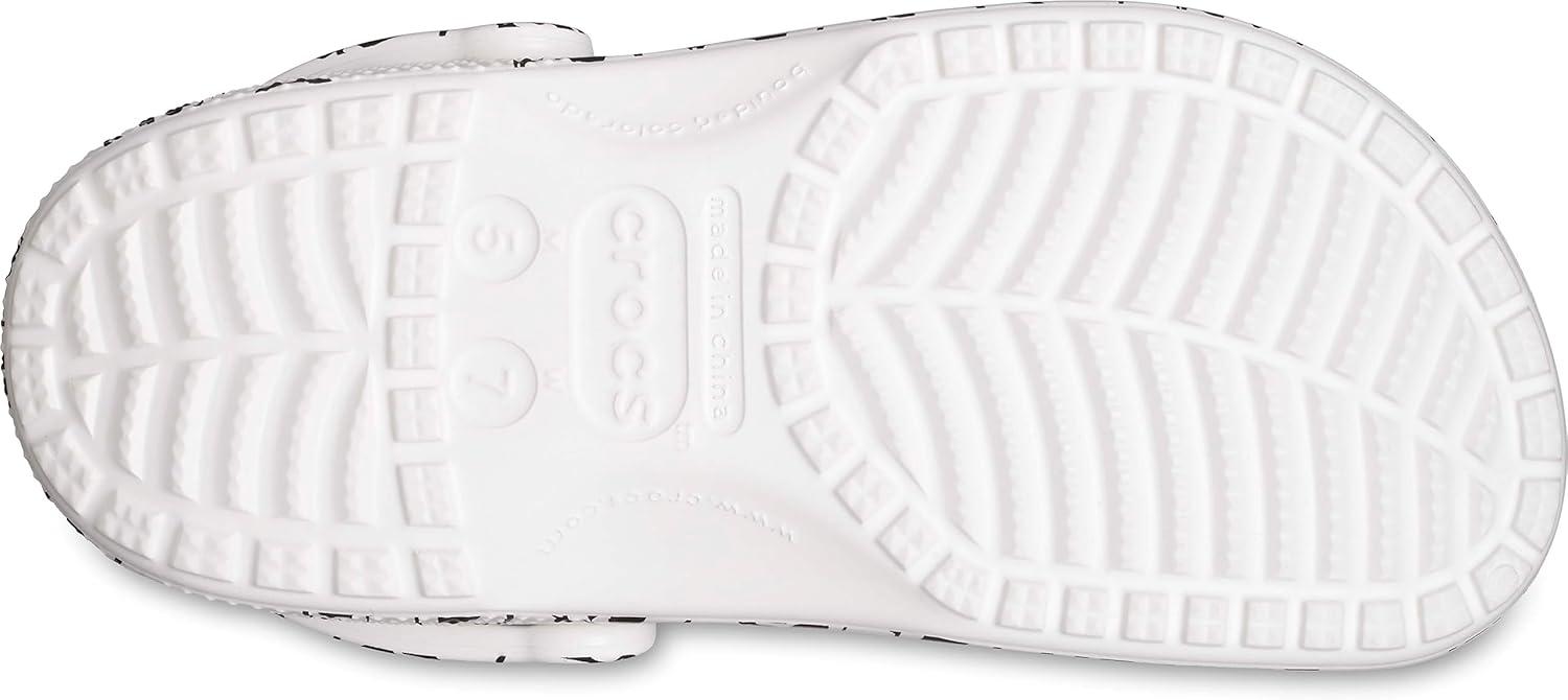 image:imageCrocs UnisexAdult Classic Graphic ClogsWhiteBlack