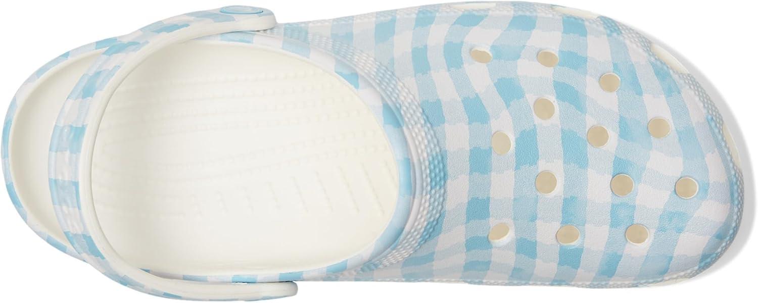 image:imageCrocs UnisexAdult Classic Graphic ClogsWhiteBlue 1