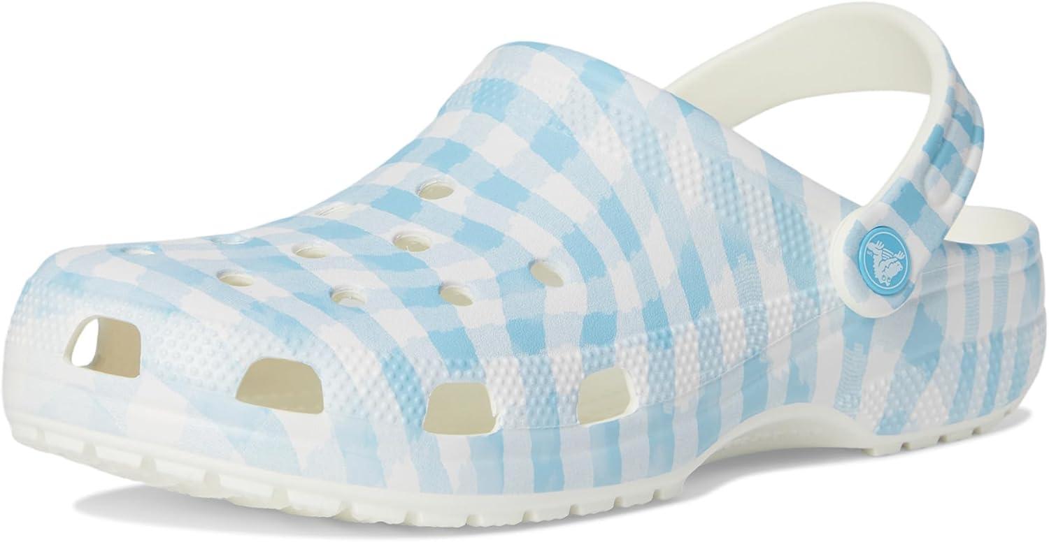 image:imageCrocs UnisexAdult Classic Graphic ClogsWhiteBlue 1