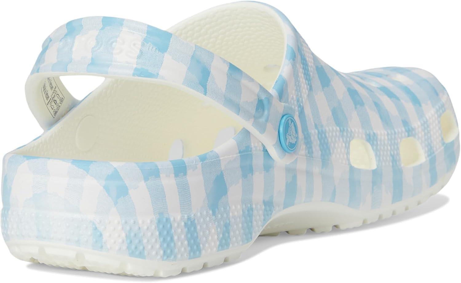 image:imageCrocs UnisexAdult Classic Graphic ClogsWhiteBlue 1