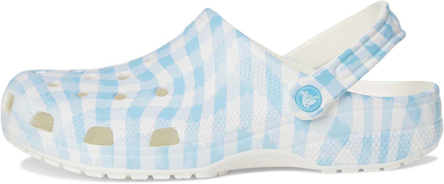 image:imageCrocs UnisexAdult Classic Graphic ClogsWhiteBlue 1