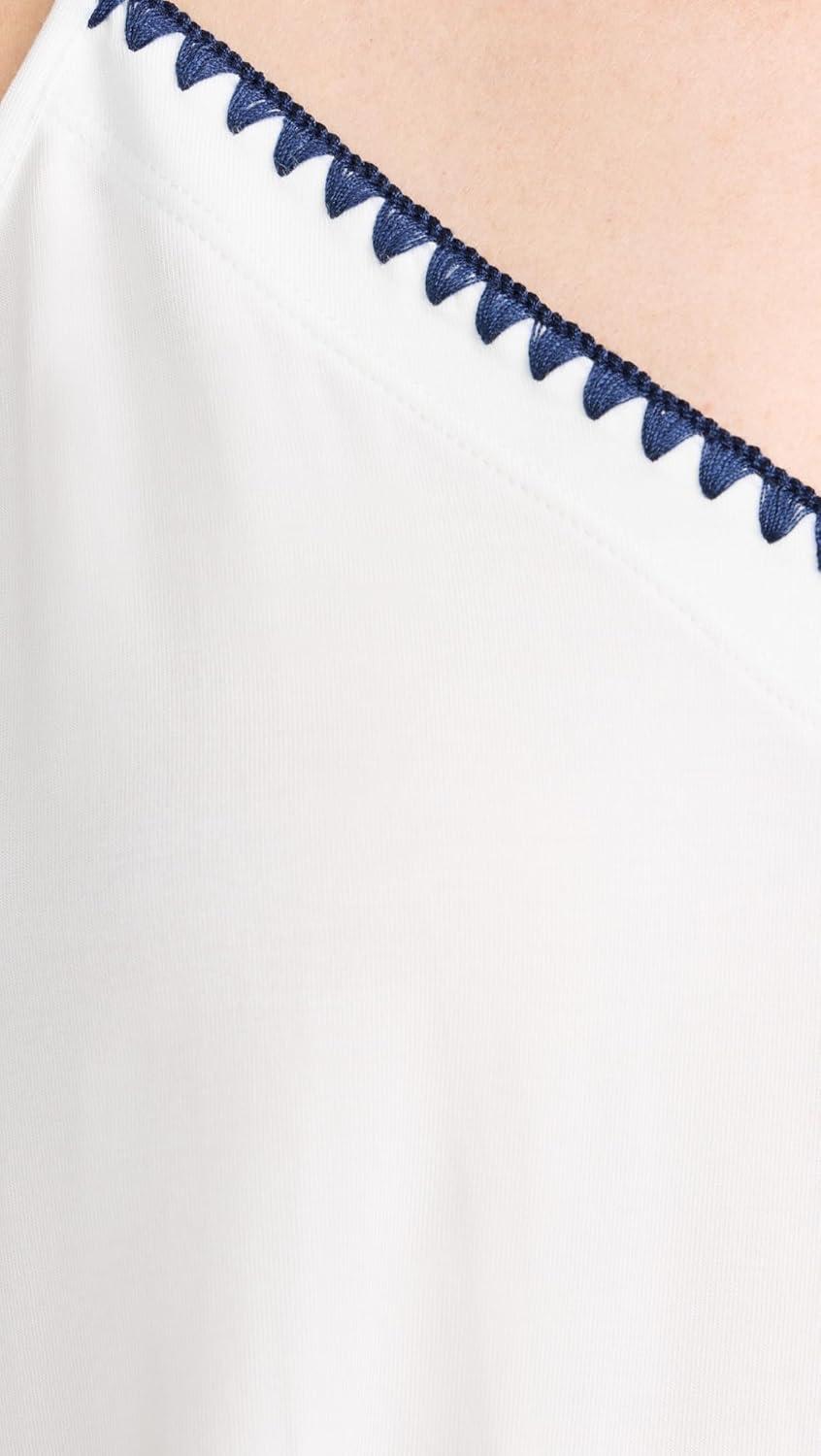image:imageEberjey Womens Frida Whip Stitch Shorts PJ SetIvoryNavy