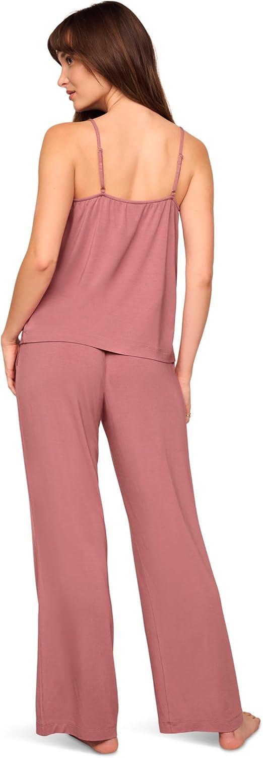 image:imageEberjey Womens Gisele Cami and Pant Pajama SetBerry Blush