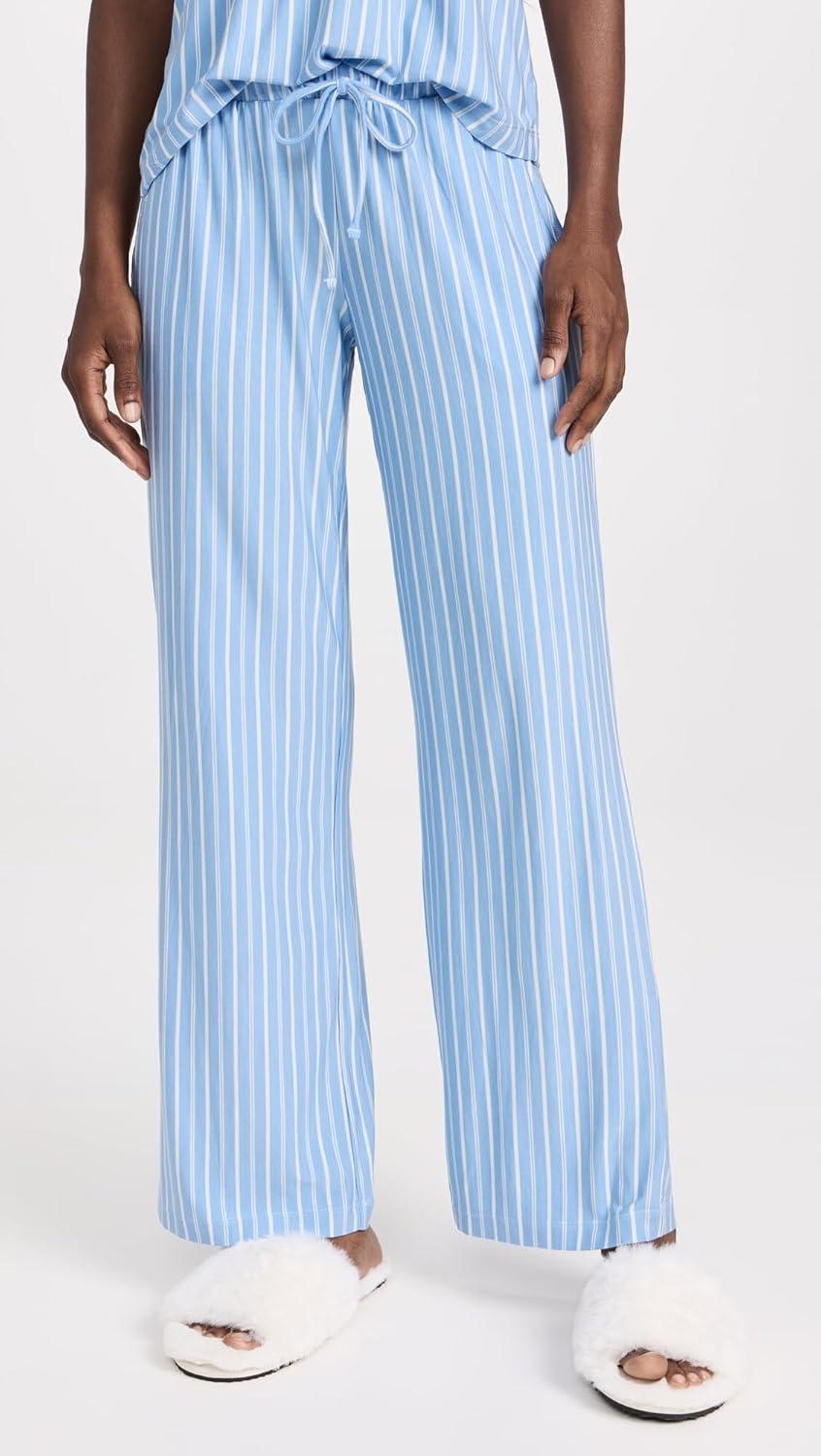 image:imageEberjey Womens Gisele Cami and Pant Pajama SetNordic Stripes Vista Blueivory
