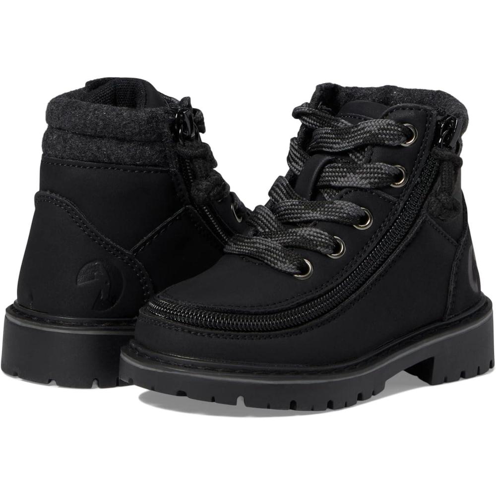image:imageBILLY Footwear Kids Lugs Ii Boots for Toddler and Little Kids Leather Upper Woven Textile Insole and Rubber Outsole for TractionBlack