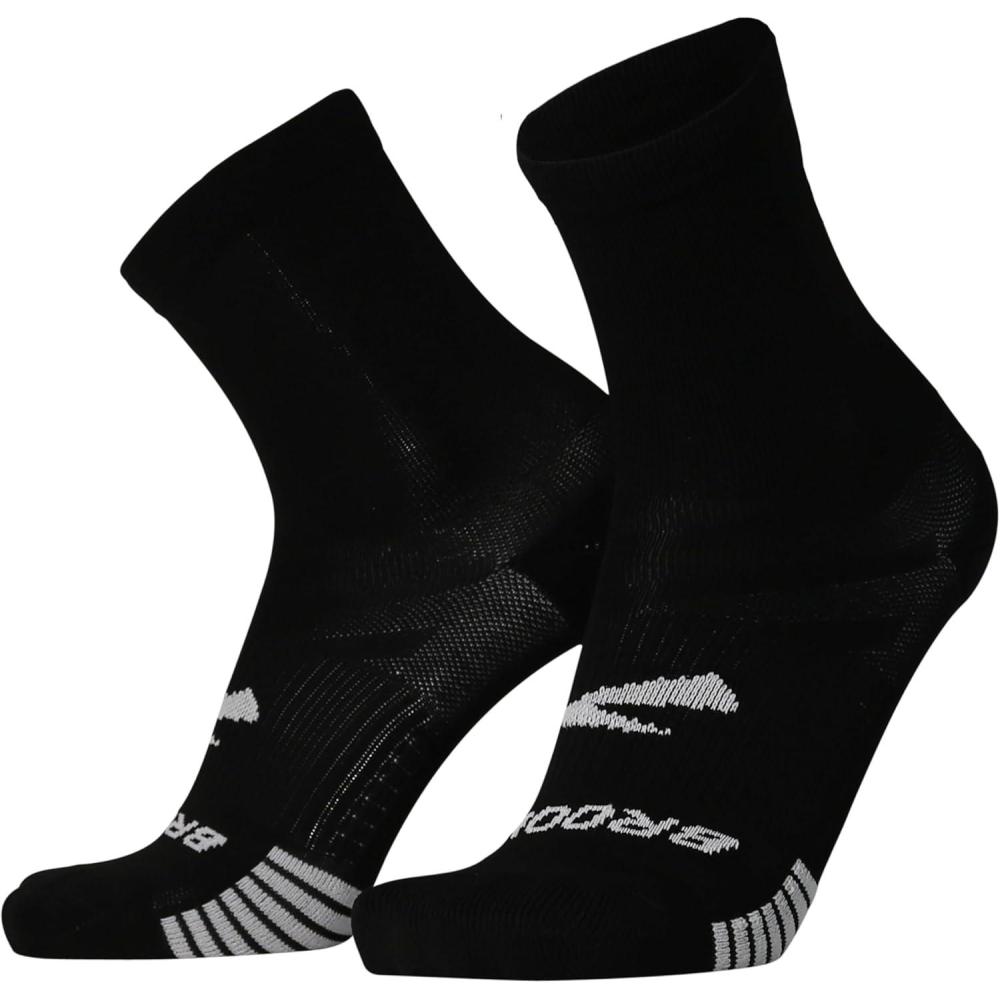 image:imageBrooks Ghost Lite Crew Socks I Performance Running Comfort Fit with Arch Support for Men ampamp Women 2Pack SetBlack