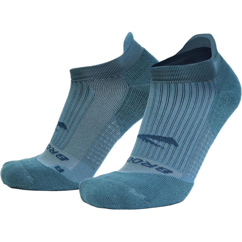 image:imageBrooks Ghost No Show Socks I Performance Running Low Profile Socks with Arch Support for Men ampamp WomenStorm Blue
