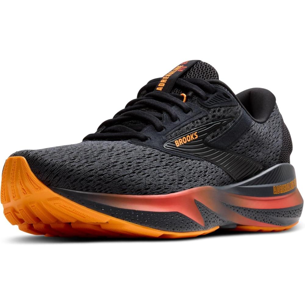image:imageBrooks Mens Adrenaline GTS 24 Supportive Running ShoeBlackEbonyBurnt Sienna