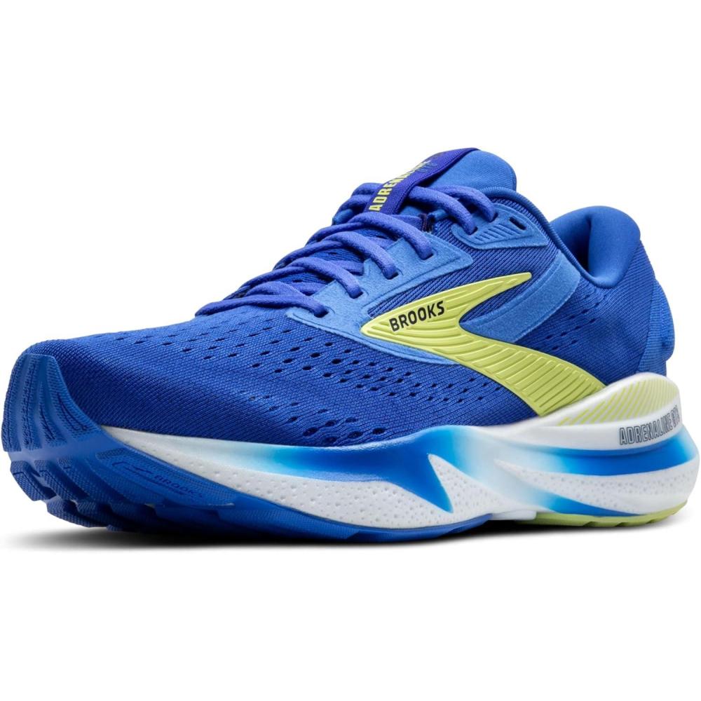 image:imageBrooks Mens Adrenaline GTS 24 Supportive Running ShoeCobaltNeo YellowPeacoat