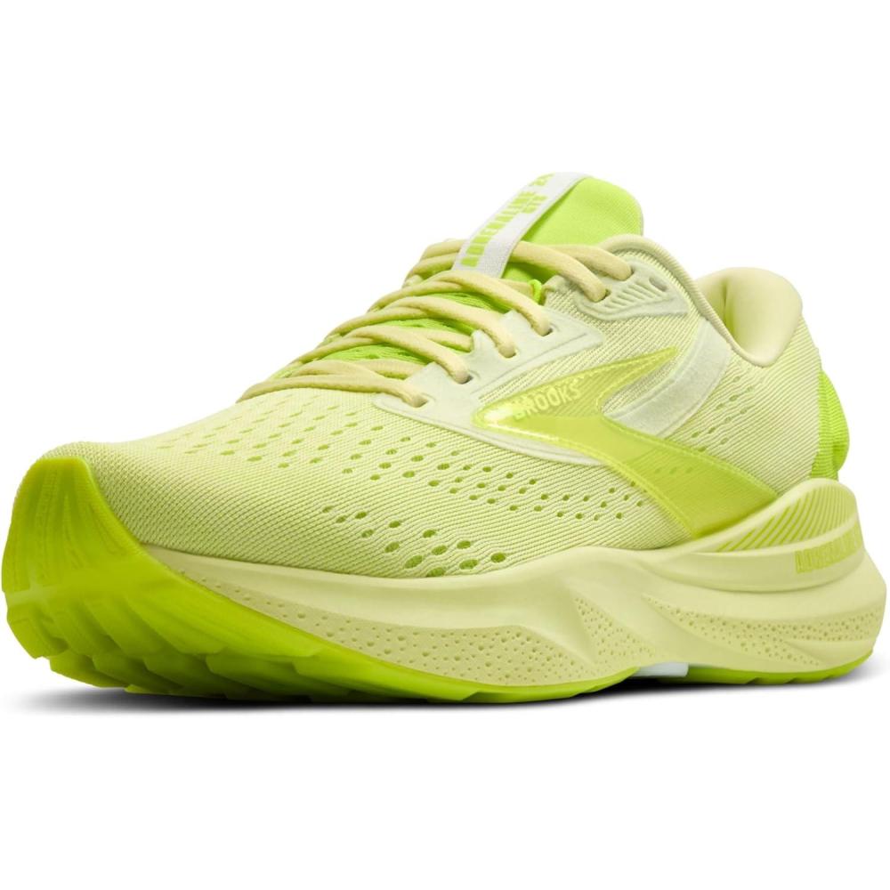 image:imageBrooks Mens Adrenaline GTS 24 Supportive Running ShoeLime GreenNightlife