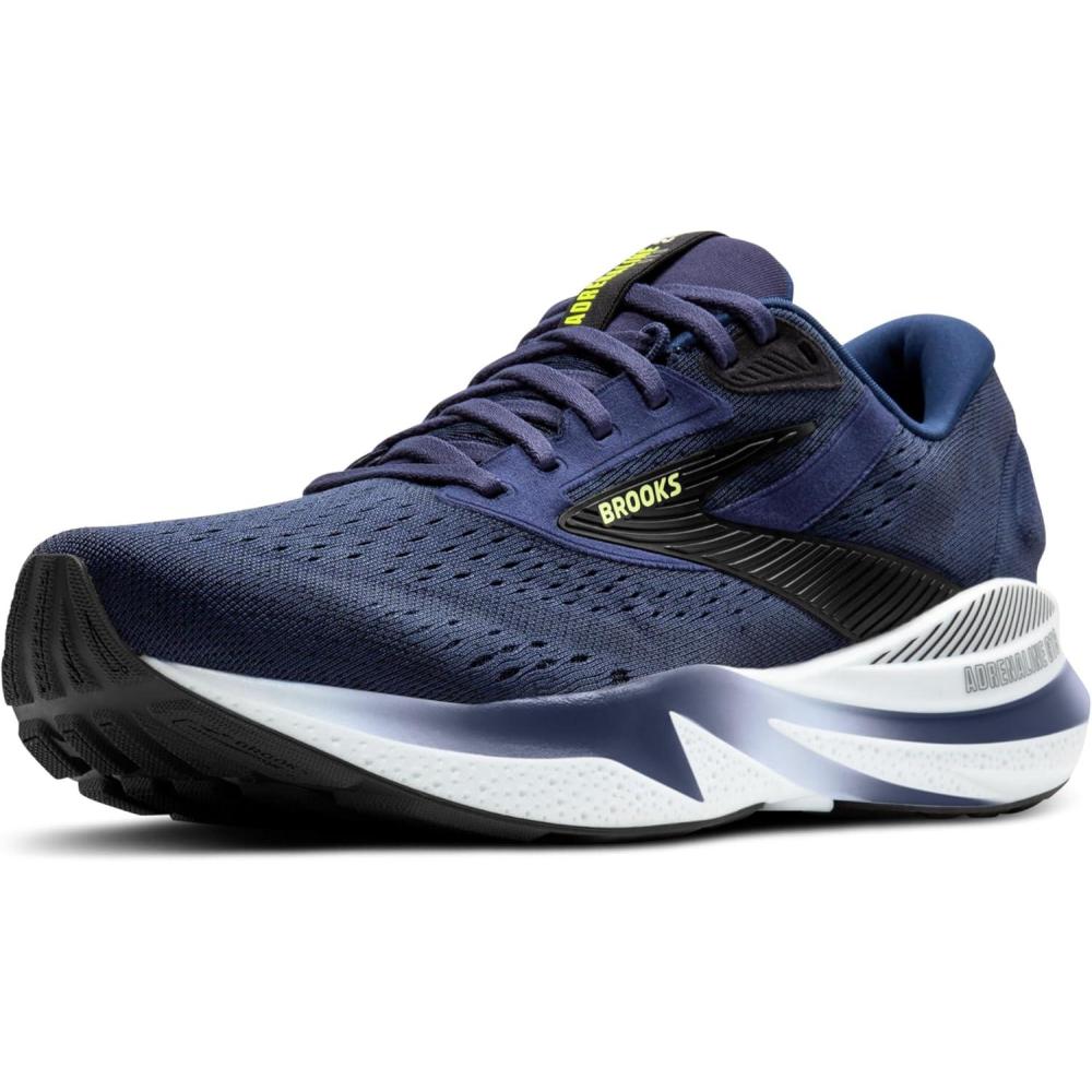 image:imageBrooks Mens Adrenaline GTS 24 Supportive Running ShoePeacoatBlackSharp Green