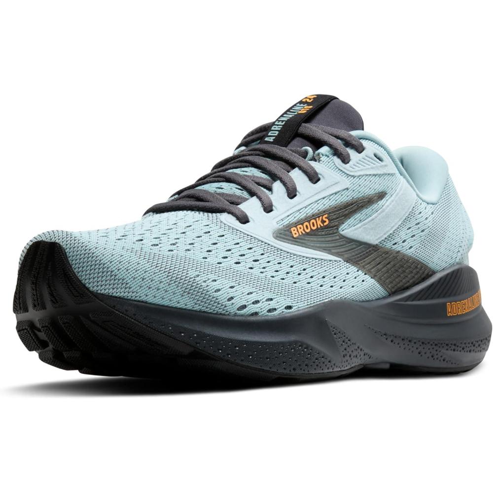 image:imageBrooks Mens Adrenaline GTS 24 Supportive Running ShoeWinter SkyEbonyOrange