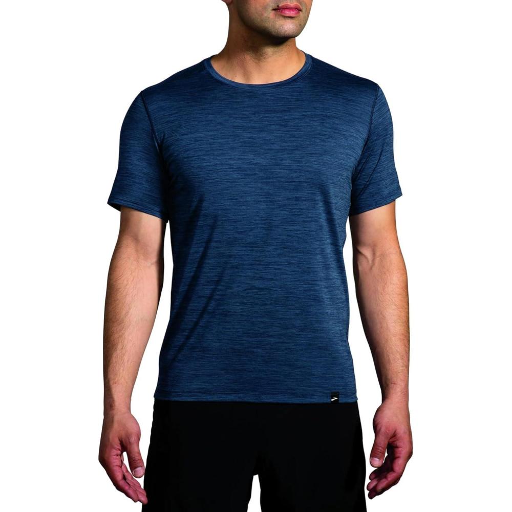 image:imageBrooks Mens Luxe Short SleeveHeather Blue Slate