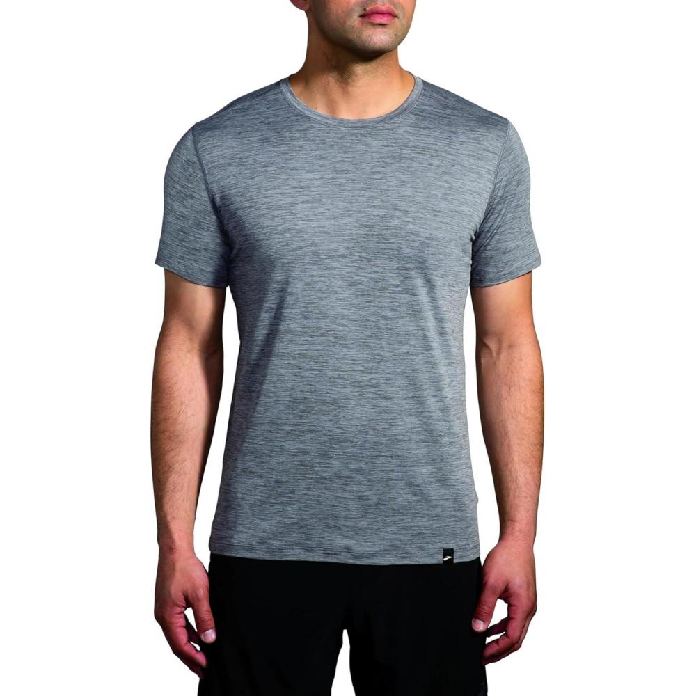 image:imageBrooks Mens Luxe Short SleeveHeather Charcoal