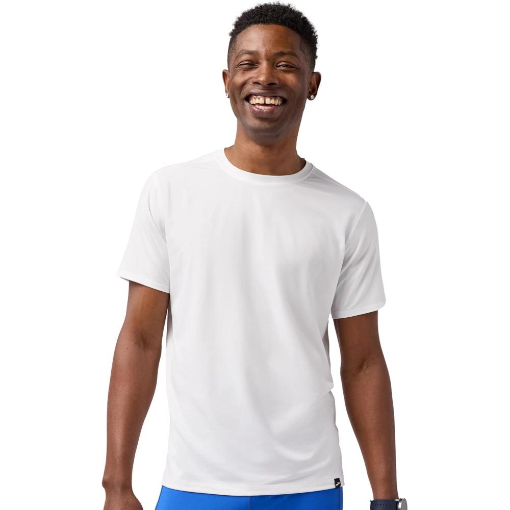 image:imageBrooks Mens Luxe Short SleeveWhite