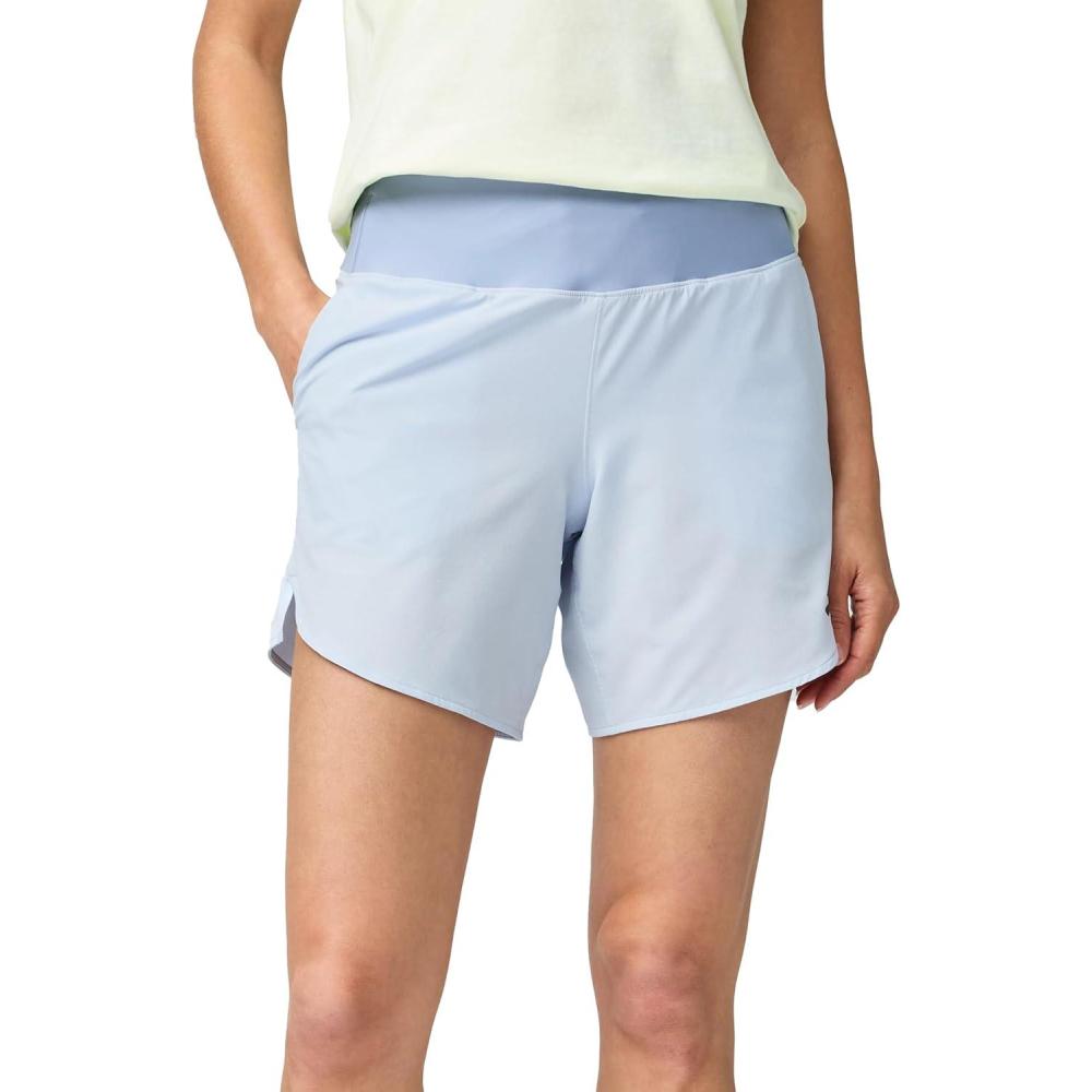image:imageBrooks Womens Chaser 7quot Short 20 HighRise Athletic Shorts with Adjustable Waistband Stretch Comfort ampamp Secure StorageHalogen BlueDk Halogen