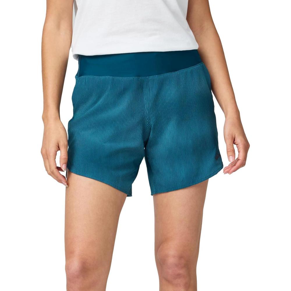 image:imageBrooks Womens Chaser 7quot Short 20 HighRise Athletic Shorts with Adjustable Waistband Stretch Comfort ampamp Secure StorageSonic Cosmo