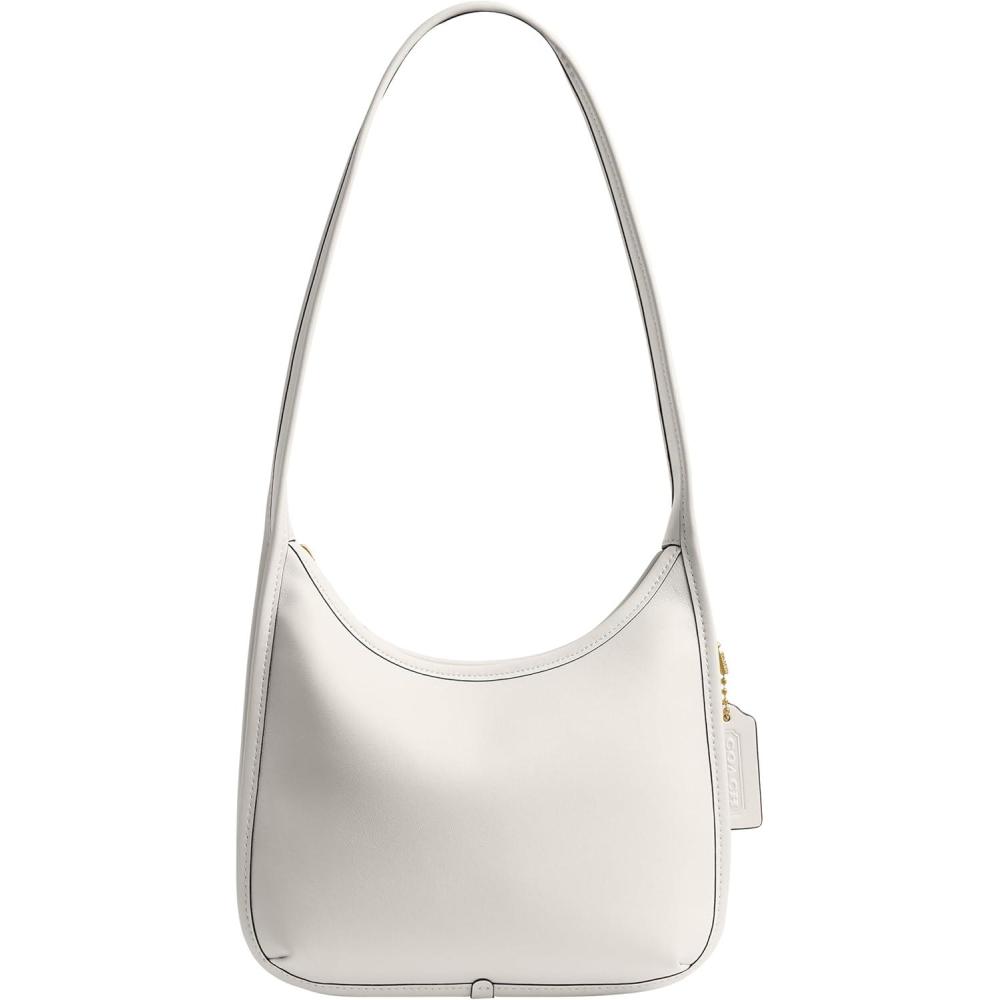 image:imageCOACH Womens Glovetanned Leather Curve Zip Bag B4CHALK Off White One Size
