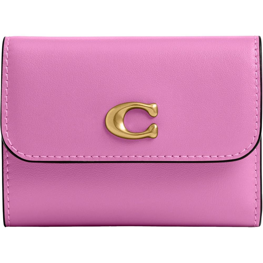image:imageCoach Refined Calf Leather Essential Card Holder WalletB4Fuschia