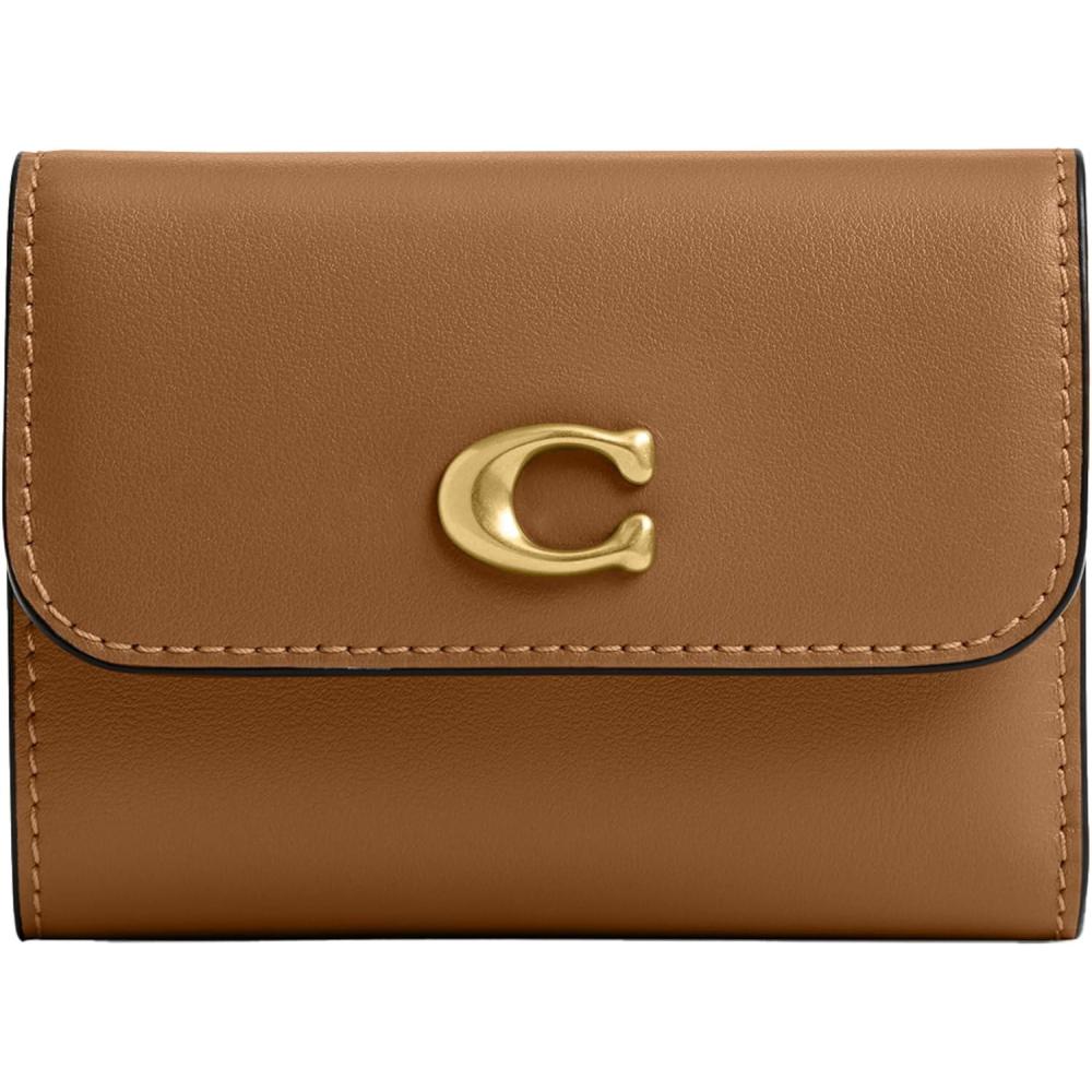 image:imageCoach Refined Calf Leather Essential Card Holder WalletHoney Brown
