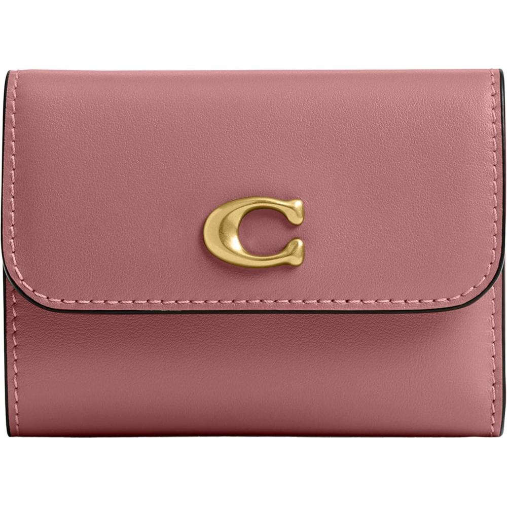 image:imageCoach Refined Calf Leather Essential Card Holder WalletPEONY