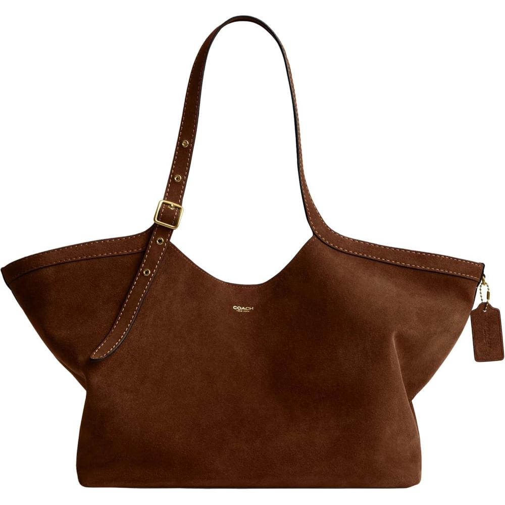 image:imageCoach Womens Gramercy ToteWarm Brown Suede