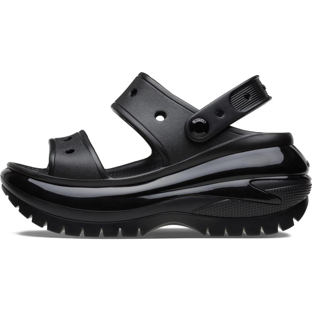 image:imageCrocs Unisex Classic Mega Crush Platform Sandals WedgeBlack