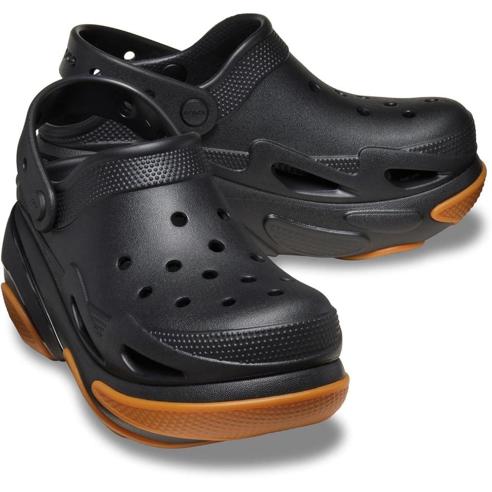 image:imageCrocs UnisexAdult Bubble Crush ClogsBlackGum