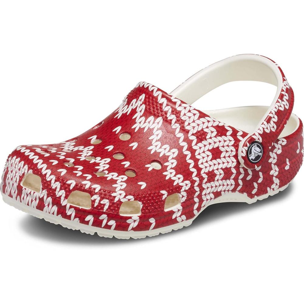image:imageCrocs UnisexAdult Classic Graphic ClogsHoliday Sweater Print