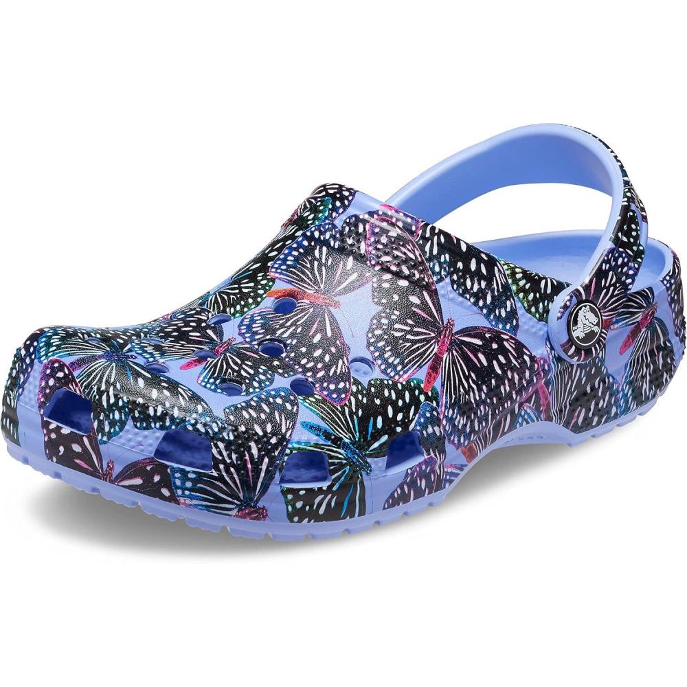 image:imageCrocs UnisexAdult Classic Graphic ClogsMoon JellyMulti Butterfly