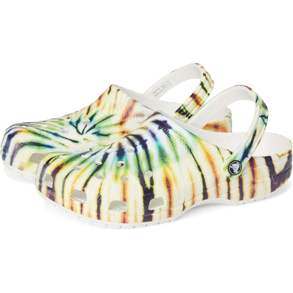 image:imageCrocs UnisexAdult Classic Graphic ClogsMultiGreen Tie Dye
