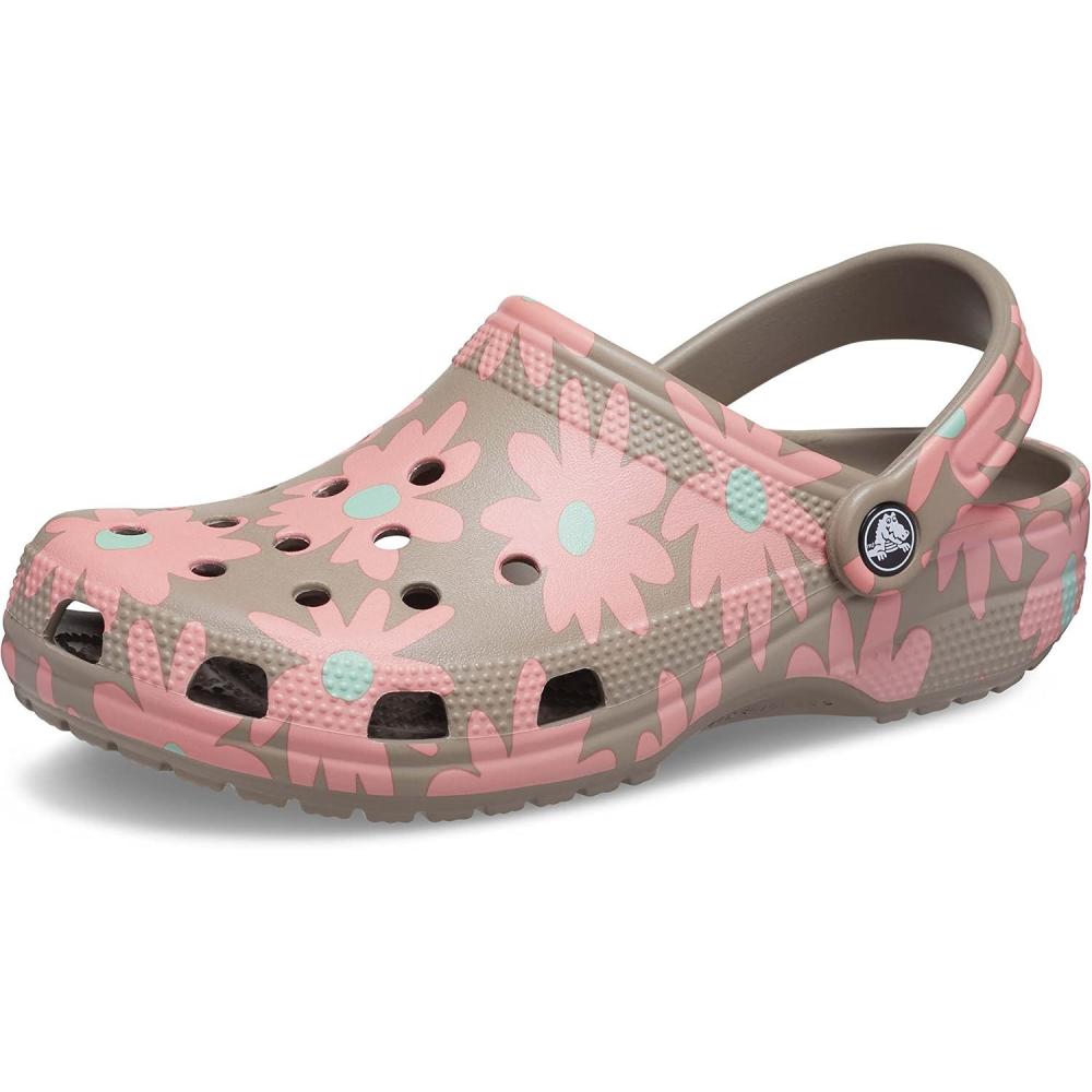 image:imageCrocs UnisexAdult Classic Graphic ClogsMushroomMulti Flower