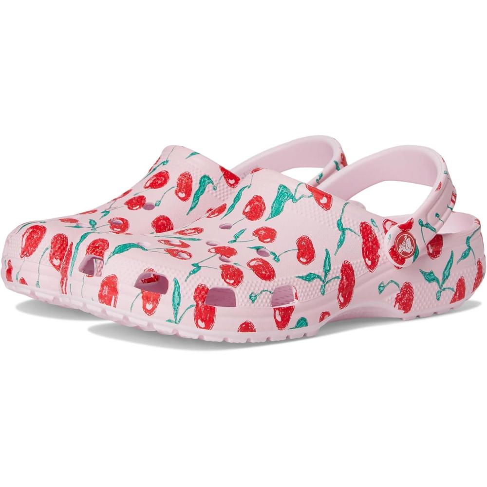 image:imageCrocs UnisexAdult Classic Graphic ClogsPink MilkCherries