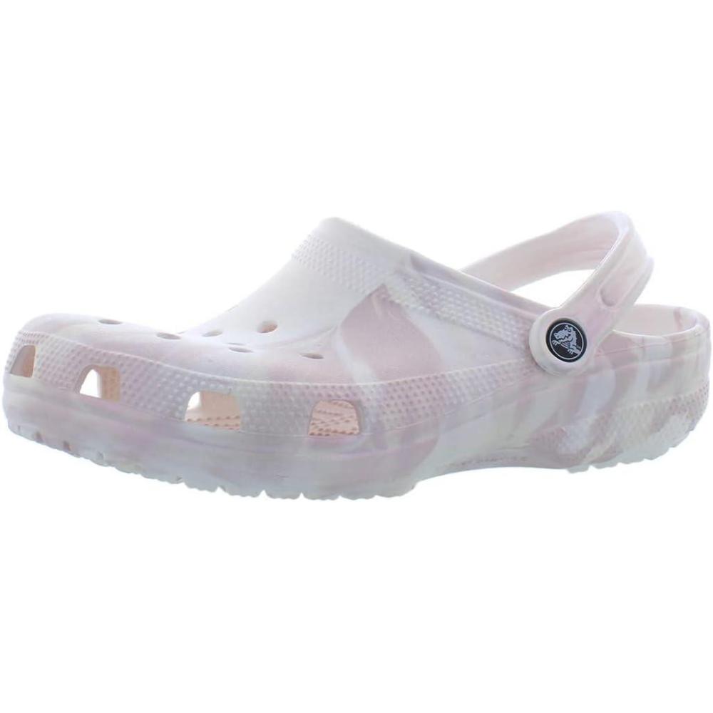 image:imageCrocs UnisexAdult Classic Graphic ClogsWhite Pink Marble